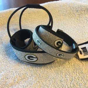 Green Bay Packer bracelet and headband